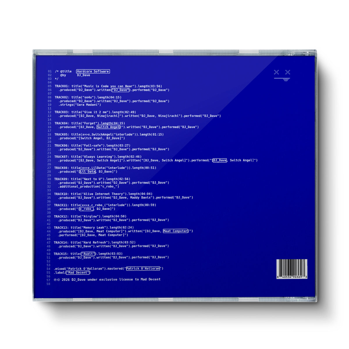 “Hardcore Software” CD